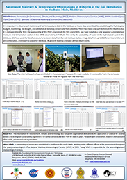 Automated Moisture & T emperature Observations at 4 Depths in the Soil Installation in Hulhule, Male, Maldives